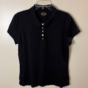 Lilly Pulitzer Luxletic Black Polo Golf Shirt